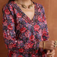 trueBrowns Pink Print Sharara Set | Swadesiicart