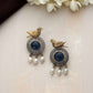 trueBrowns Silver Gold Tone Bird Stud Earrings | Swadesiicart