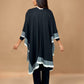 trueBrowns Black Woollen Kaftan Cape | Swadesiicart