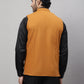 Even Apparels Men's Orange Pure Wool Nehru Jacket | Swadesiicart