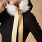 InWeave Women's Pure White Fur Neckpiece - Swadesiicart