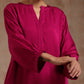 trueBrowns Pink Modal Satin Relax Co-ord Set - Swadesiicart