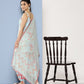 Ahalyaa Women Floral Printed Gotta Patti Kurti With Dhoti Pants & With Dupatta | Swadesiicart