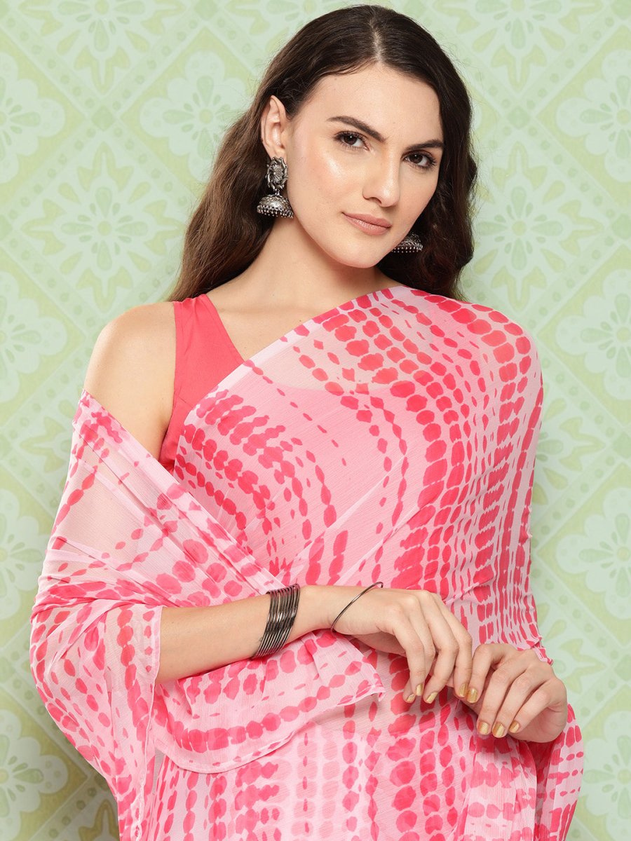 Ahalyaa Poly Chiffon Saree | Swadesiicart