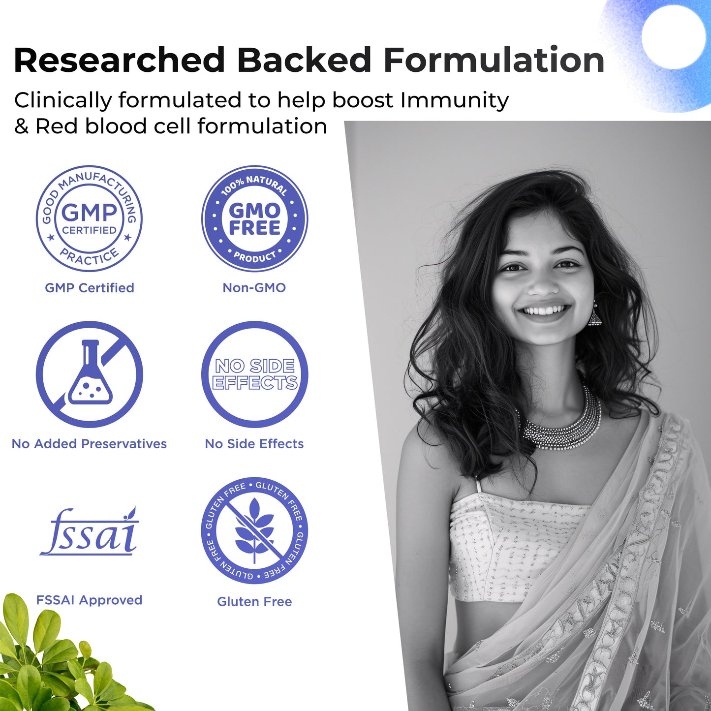 Health Veda Organics Iron + Folic Acid Capsules - Swadesiicart