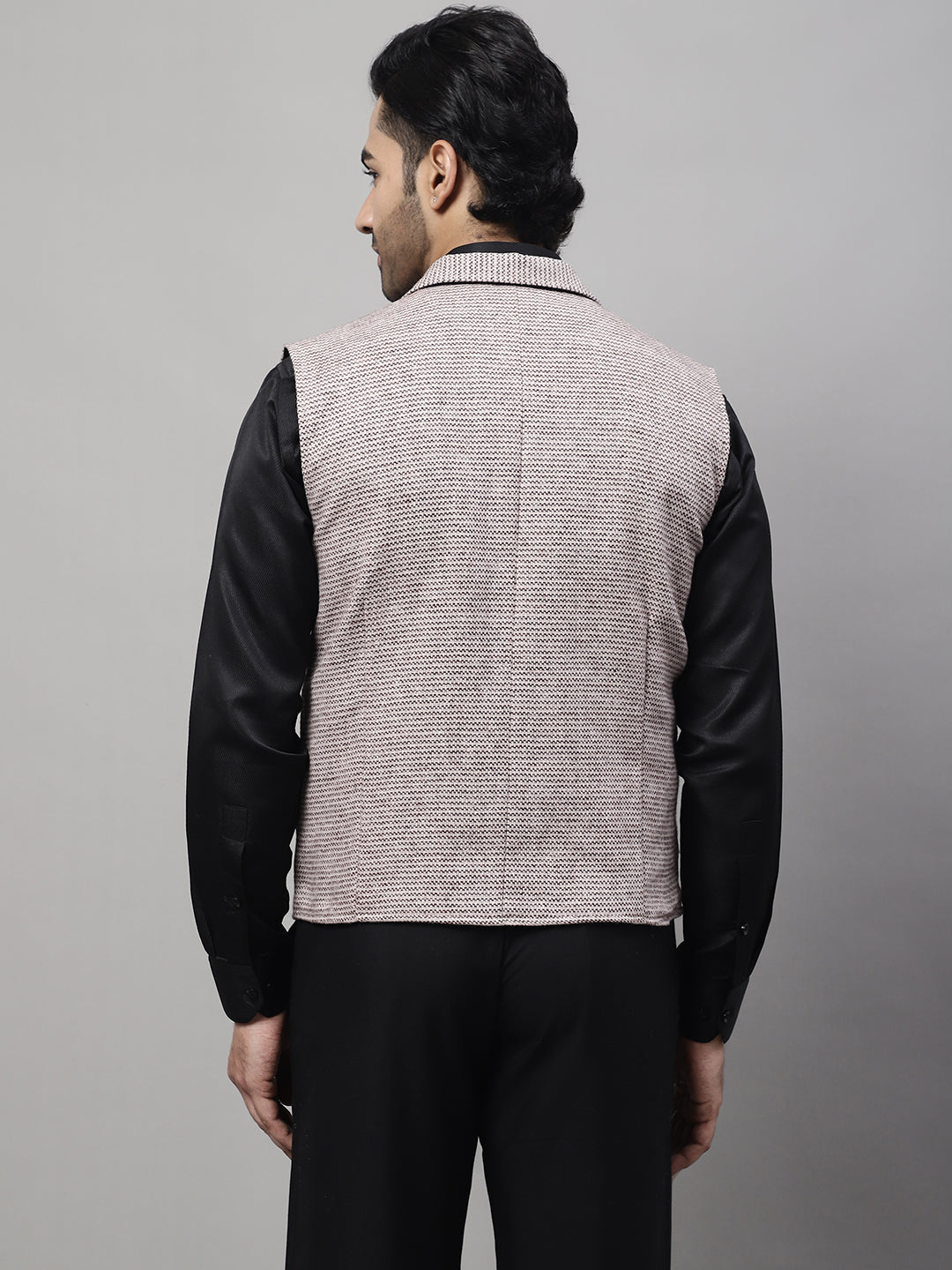 Even Apparels Men's Cream Pure Wool Nehru Jacket | Swadesiicart