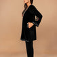trueBrowns Black Velvet Embroidered Co-ord Set - Swadesiicart
