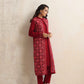 trueBrowns Maroon Kashmiri Woollen Jacket 3pc Set | Swadesiicart