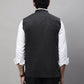 Even Apparels Men's Black Nehru Jacket With Welt Pockets | Swadesiicart