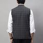 Even Apparels Men's Grey Nehru Jacket With Welt Pockets | Swadesiicart