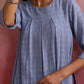 trueBrowns Sky Blue Cotton Dobby Kurta Set | Swadesiicart