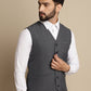 Even Apparels Men's Grey Waistcoat with welt pockets | Swadesiicart