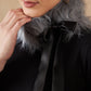 InWeave Women's Light Grey Fur Neckpiece - Swadesiicart