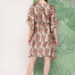 InWeave Women's Elegant Bird Print Kaftaan - Swadesiicart