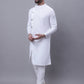 Even Apparels White Sherwani Kurta With Asymetrical Cut | Swadesiicart
