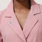 trueBrowns Pink Cotton Linen Co-Ord Set - Swadesiicart