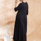 InWeave Women's Black Chikankari Long Anarkali Kurta Sharara Set - Swadesiicart