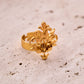 trueBrowns Gold-Polished Small Leaf Ring | Swadesiicart