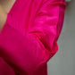 trueBrowns Pink Dupion Silk Puff Sleeve Kurta Pant Set | Swadesiicart