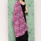 InWeave Women's Black Strappy Set W Magenta Camelia Cr Dupatta - Swadesiicart