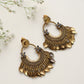 trueBrowns Brass Contemporary Tassel Earrings | Swadesiicart
