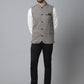 Even Apparels Men's Cream Pure Wool Nehru Jacket | Swadesiicart