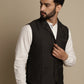 Even Apparels Men's Brown Wool Waistcoat with Notched Lapel | Swadesiicart