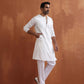 trueBrowns Men's Ivory Sequin Chanderi Kurta | Swadesiicart