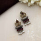 trueBrowns Silver Gold Tone Stud Earrings | Swadesiicart