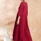 InWeave Women's Maroon Chikankari Long Anarkali Kurta Sharara Set - Swadesiicart