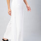 InWeave Solid White Palazzo - Swadesiicart