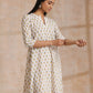 trueBrowns Multi Color Floral Booti Print Cotton Flared Kurta Pant Set | Swadesiicart