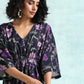 trueBrowns Black Printed Velvet Co-Ord Set - Swadesiicart