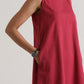 trueBrowns Honey Red Panelled Co-ord Set - Swadesiicart