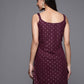 Ahalyaa Geometric Printed Net Tunic With Lace Inserts | Swadesiicart