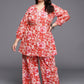 Ahalyaa Women Plus Size Printed Cotton Tunic with Palazzos | Swadesiicart
