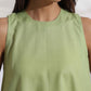trueBrowns Green Slub Co-ord Set - Swadesiicart