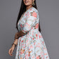 Ahalyaa Plus Size Floral Printed Tunic | Swadesiicart