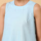 trueBrowns Cotton Linen Light Blue Sleeveless Co-Ord Set - Swadesiicart