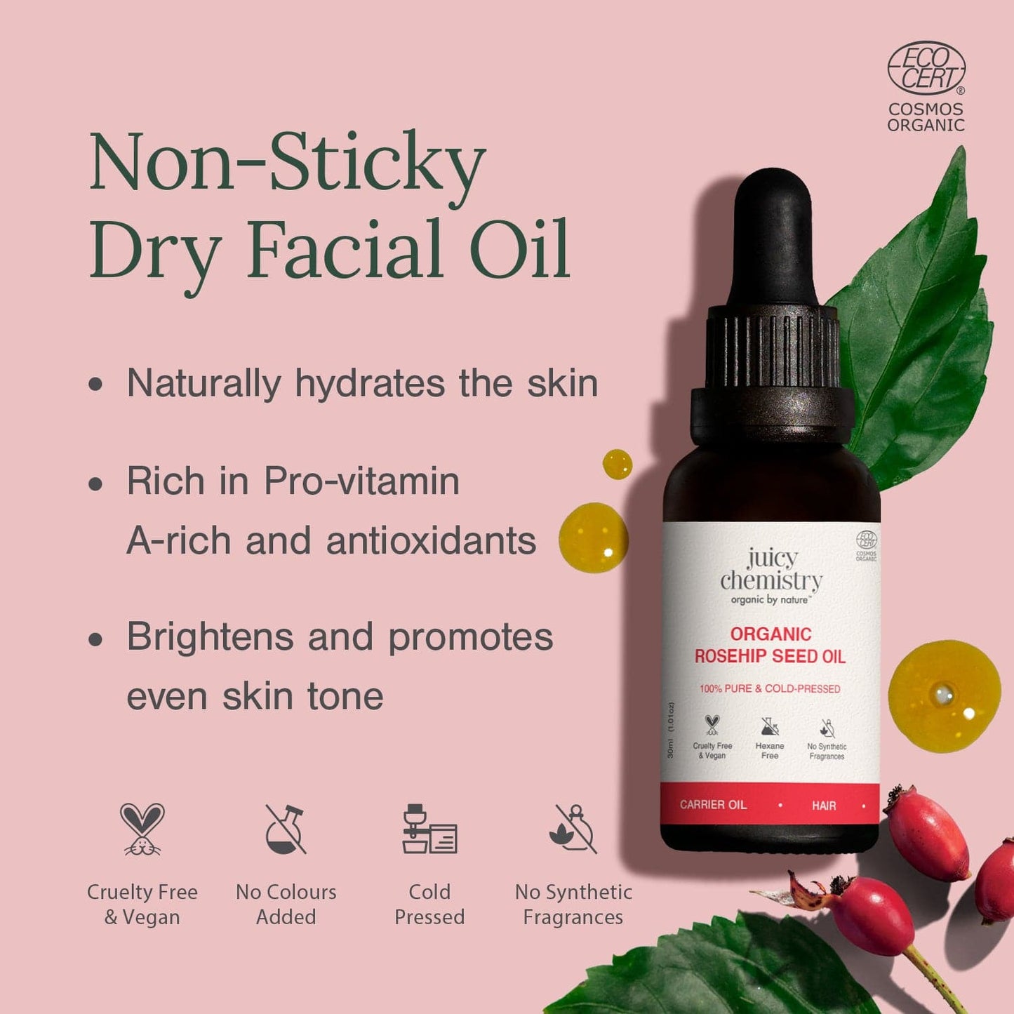 Organic Rosehip Seed Oil