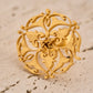 trueBrowns Gold-Polished Circle Ring | Swadesiicart