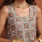 trueBrowns Off White Print Flared Anarkali Kurta Set | Swadesiicart
