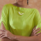 InWeave Lime Green Rayon Cowel Style Kaftan - Swadesiicart