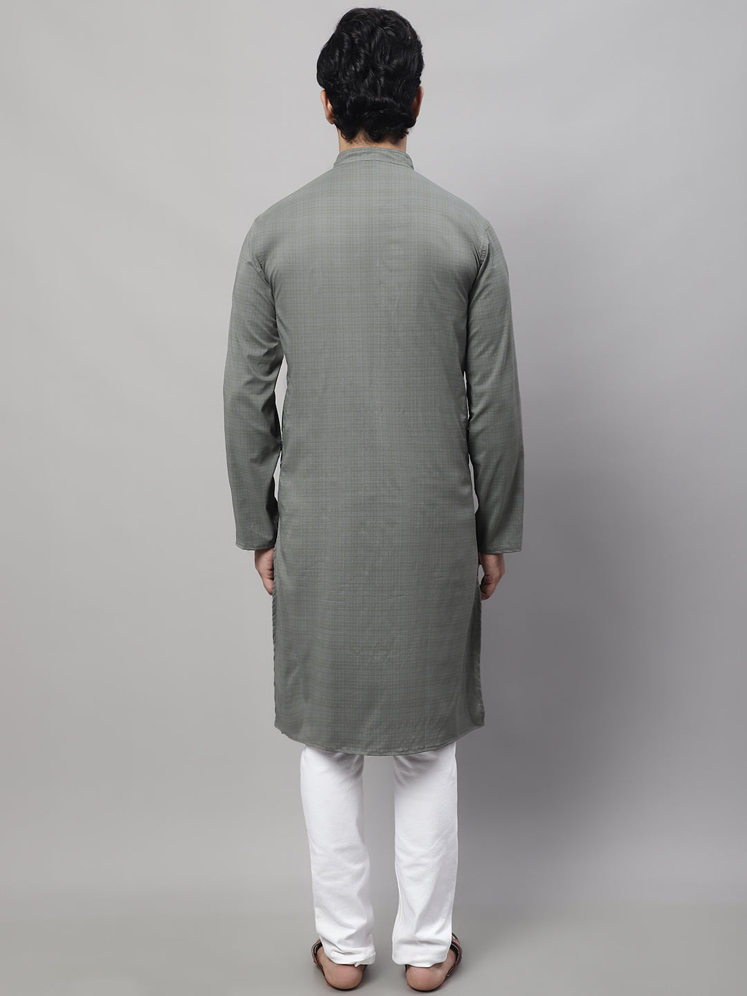 Even Apparels Multi Pure Cotton Kurta With Band Collar | Swadesiicart