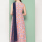 Ahalyaa Abstract Printed Empire Ethnic Dress | Swadesiicart
