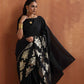 trueBrowns Black Metallic Ready To Wear Saree | Swadesiicart