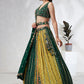 House of Panchhi Navy Blue Pure Georgette Sequins And Thread Embroidery Lehenga Choli & Dupatta | Swadesiicart