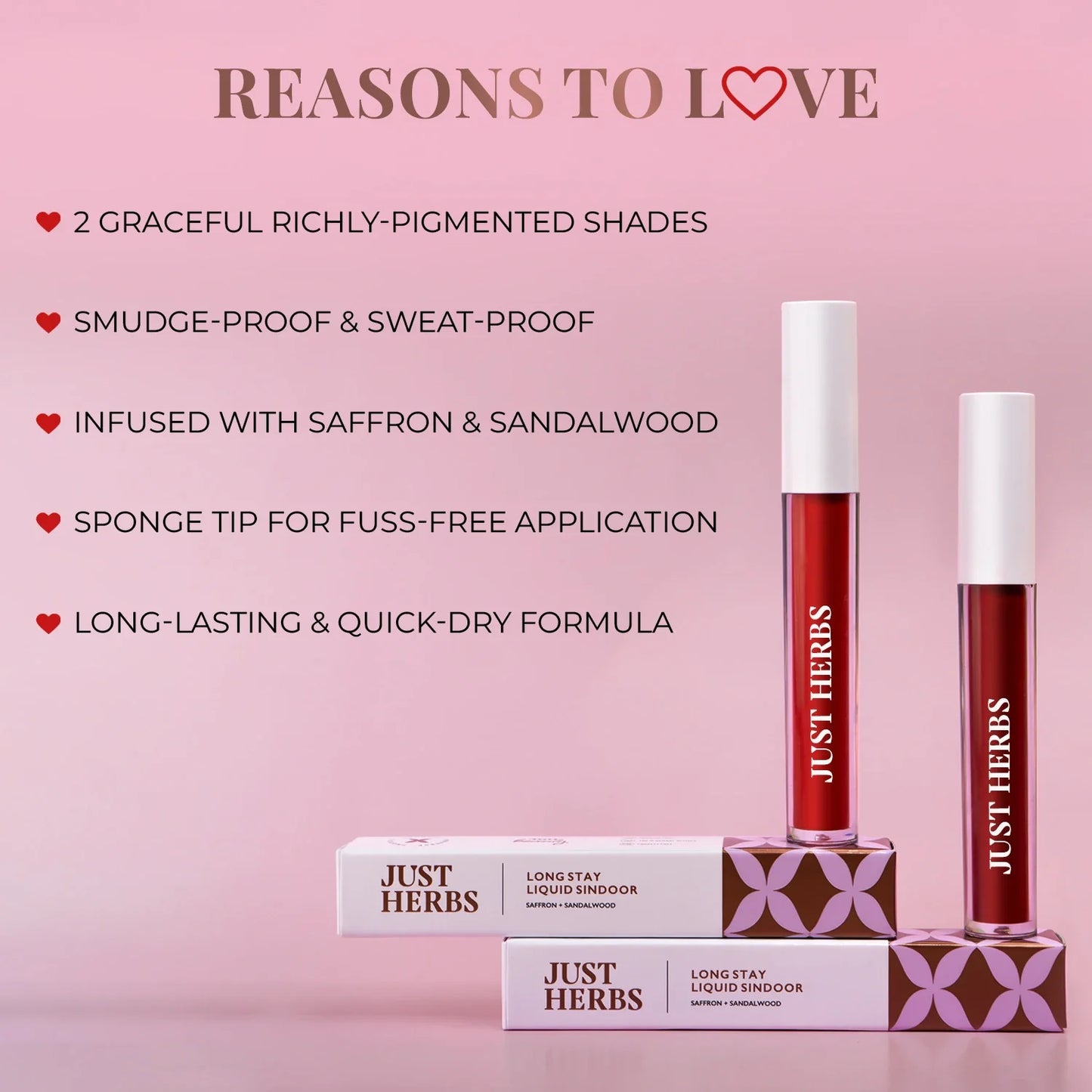 Scarlet Maroon: Long Stay Liquid Sindoor with Saffron and Sandalwood