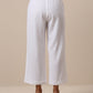 trueBrowns Cotton White Weave Pant | Swadesiicart