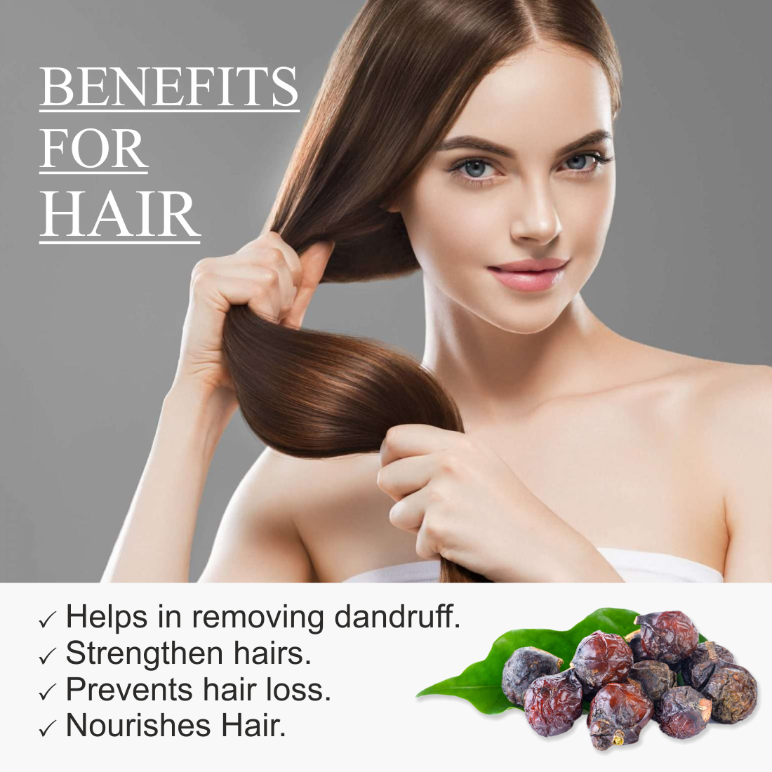 Nuerma Science Reetha powder For Skin & Hair | Swadesiicart